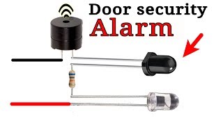 Door security alarm system