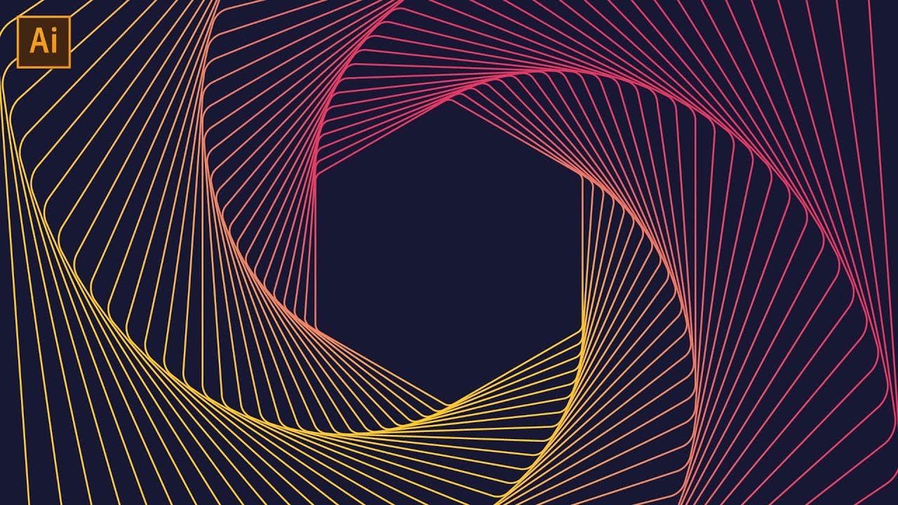 Geometric Line Art Tutorial | Adobe Illustrator - @infographie