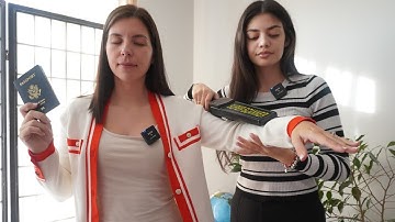 ASMR Calm TSA Pat Down Role Play & Bag Scan | Real Person Full Body Search 👀 Satisfying Triggers