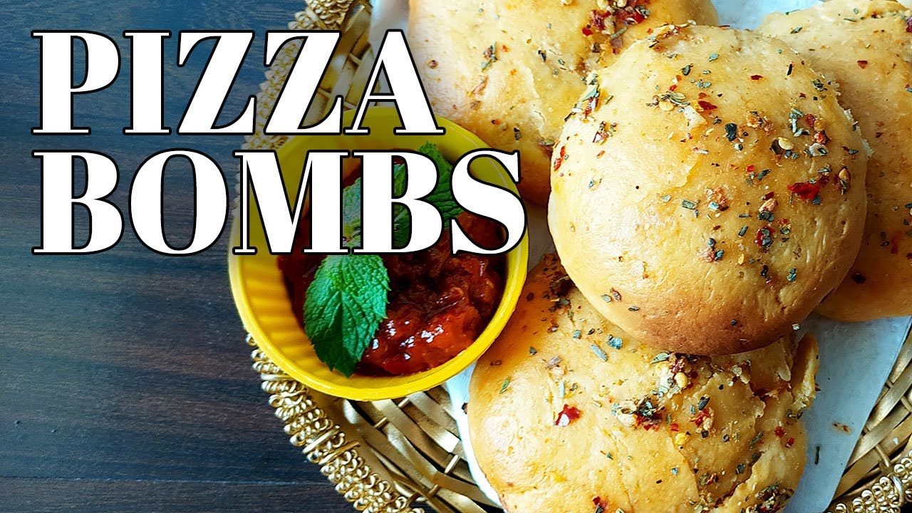 Pizza Bombs Recipe How to make pizza Pav Veg Pizza Bomb Recipe