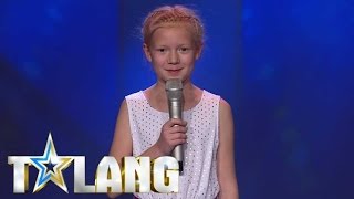 9year old girl plays with fire during her audition in Sweden's Got Talent  Talang 2017