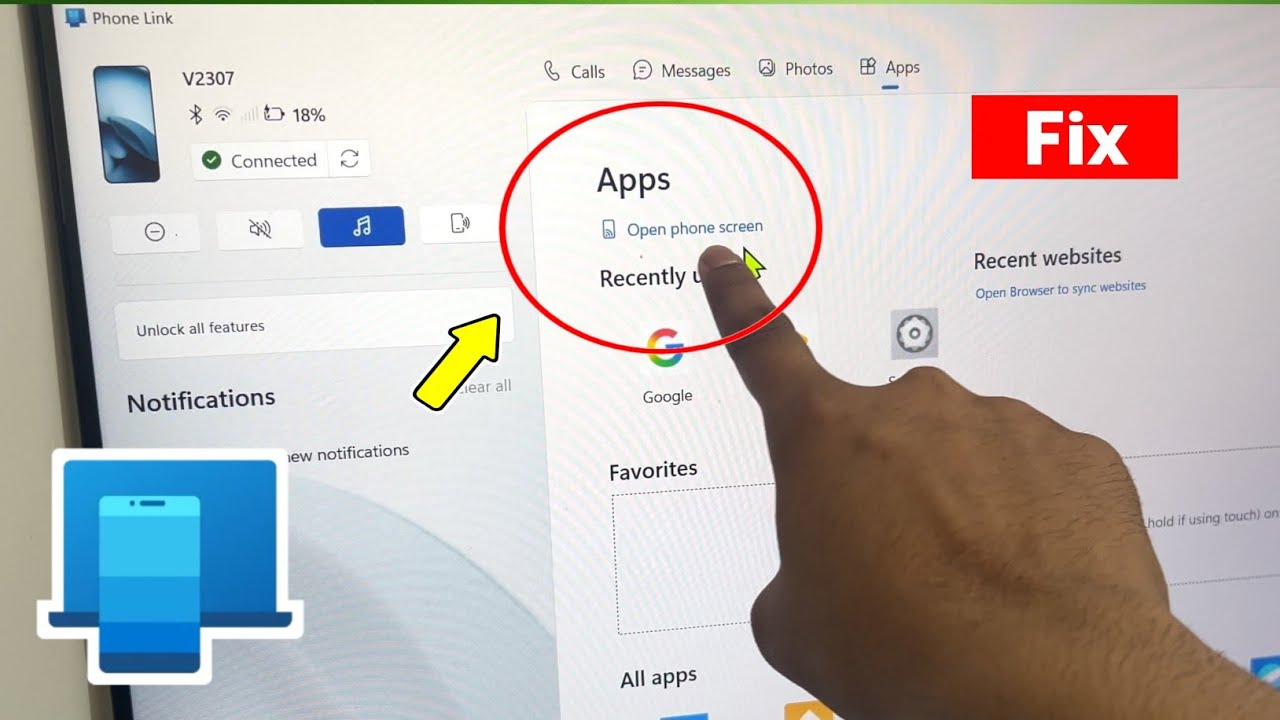 How To Fix App Option Not Showing In Windows Phone Link - Solved - YouTube