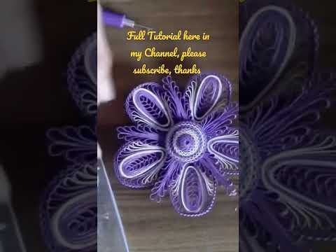 Video: Quilling-Technik - Papier filigran