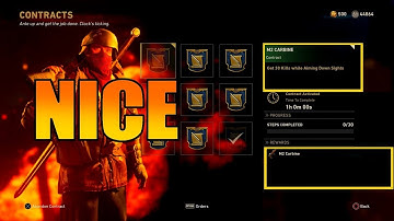 Weekly Weapon Contract for DLC Weapon M2 Carbine Rifle- 5/29 CoD