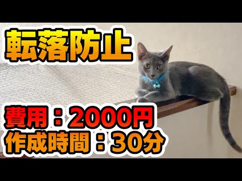 00円でdiy 猫の階段転落防止装置 の作り方 Youtube