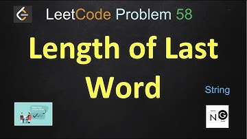 length of last word leetcode | leetcode 58 | string