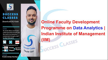 Online Faculty Development Programme on Data Analytics | Indian Institute of Management (IIM)