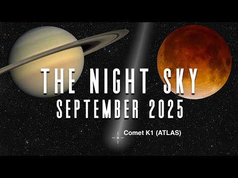 The Night Sky | September 2025 | Total Lunar Eclipse | Blood Moon | Comet C/2025 K1 ATLAS | Saturn