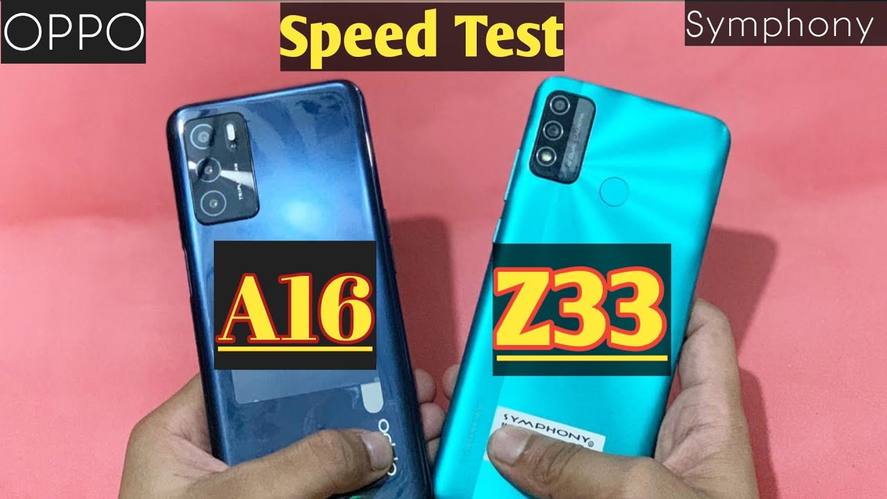 Symphony Z33 and Oppo A16 Speed Test! সিম্ফোনি Z33 সেরা ফোন!!