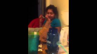 Girl Scared Off Feet