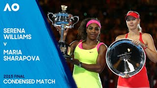 Serena Williams v Maria Sharapova Condensed Match | Australian Open 2015 Final