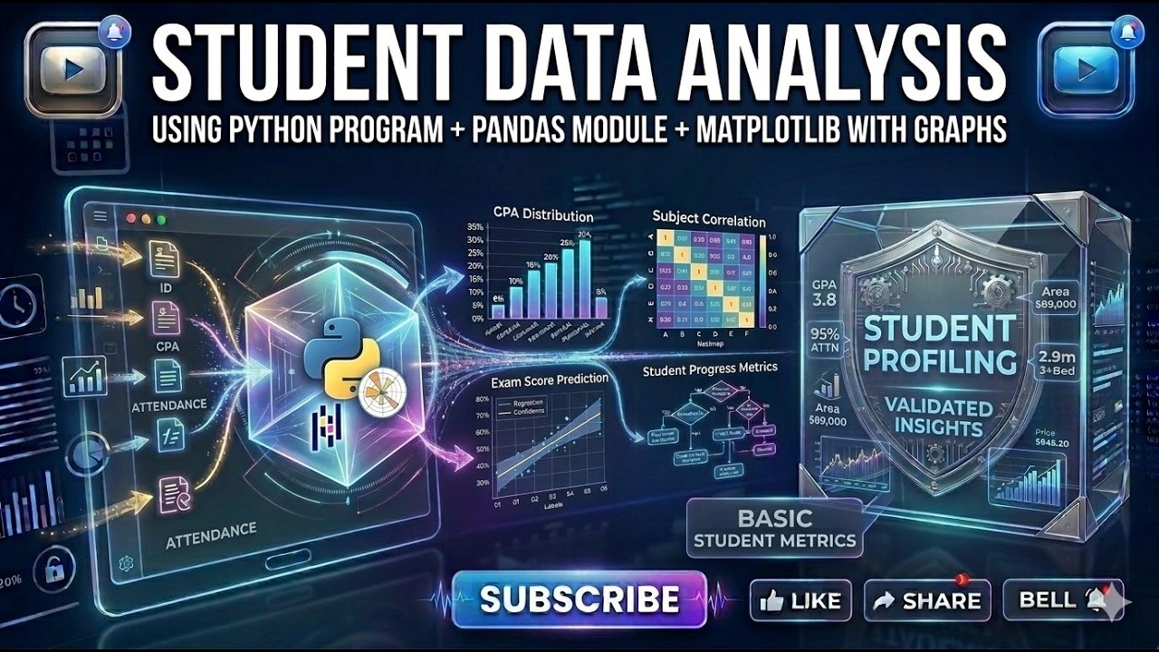 stdent data analysis using pandas and matplotlip module in python