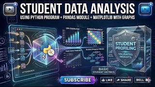 stdent data analysis using pandas and matplotlip module in python