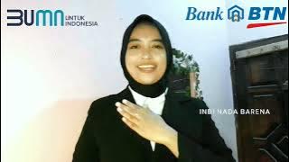Video Profil Perkenalan Diri - Indi Nada Barena  - Bank BTN (General Banking Staff)