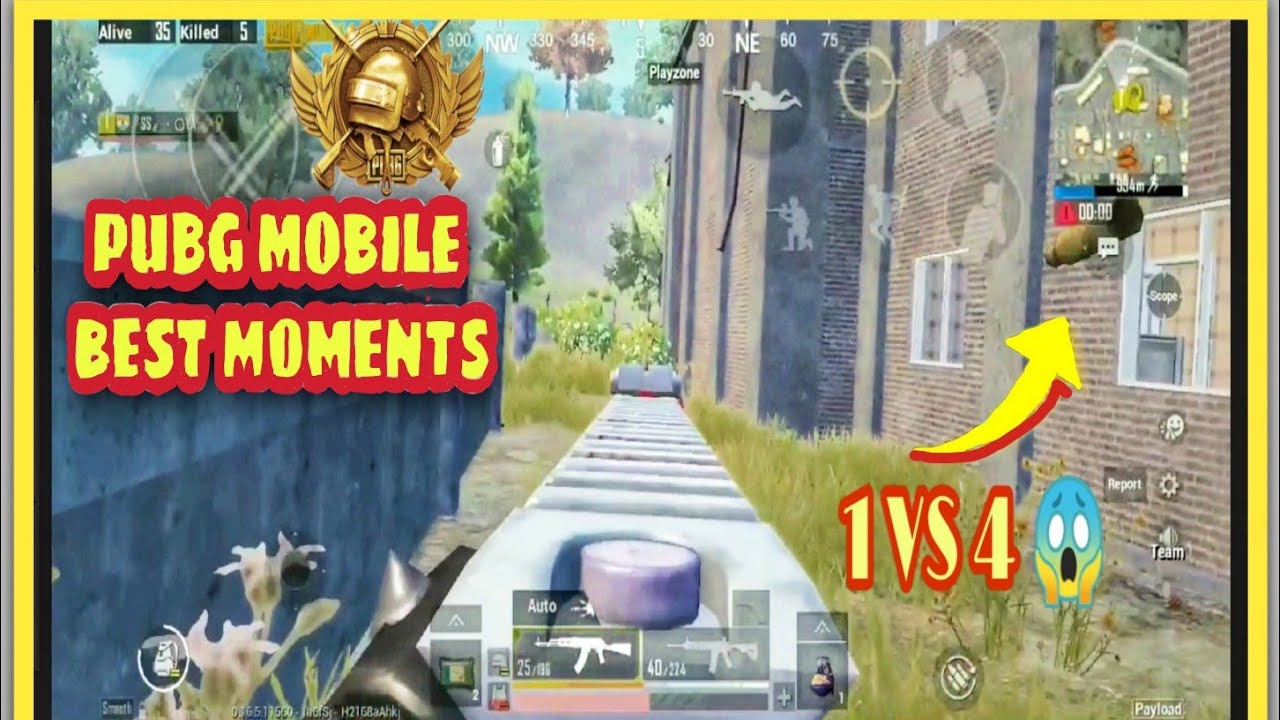 Pubg Best Moments And Clutches || vivo Z1 Pro || 1 vs 4 OP Clutches ...