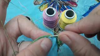 Tiğ İle Yapilan Fistikli Çember Oya Modelin Yapilişi