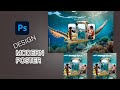 Modern Travel Poster Design in Photoshop ๐ฎ๐ณ