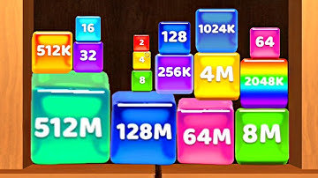 Jelly Cubes 2048 - Level Up Cube, Satisfying ASMR Gameplay Walkthrough Android iOS Part 2