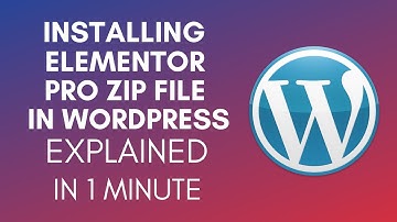 How To Install Elementor Pro ZIP File In WordPress (2025)