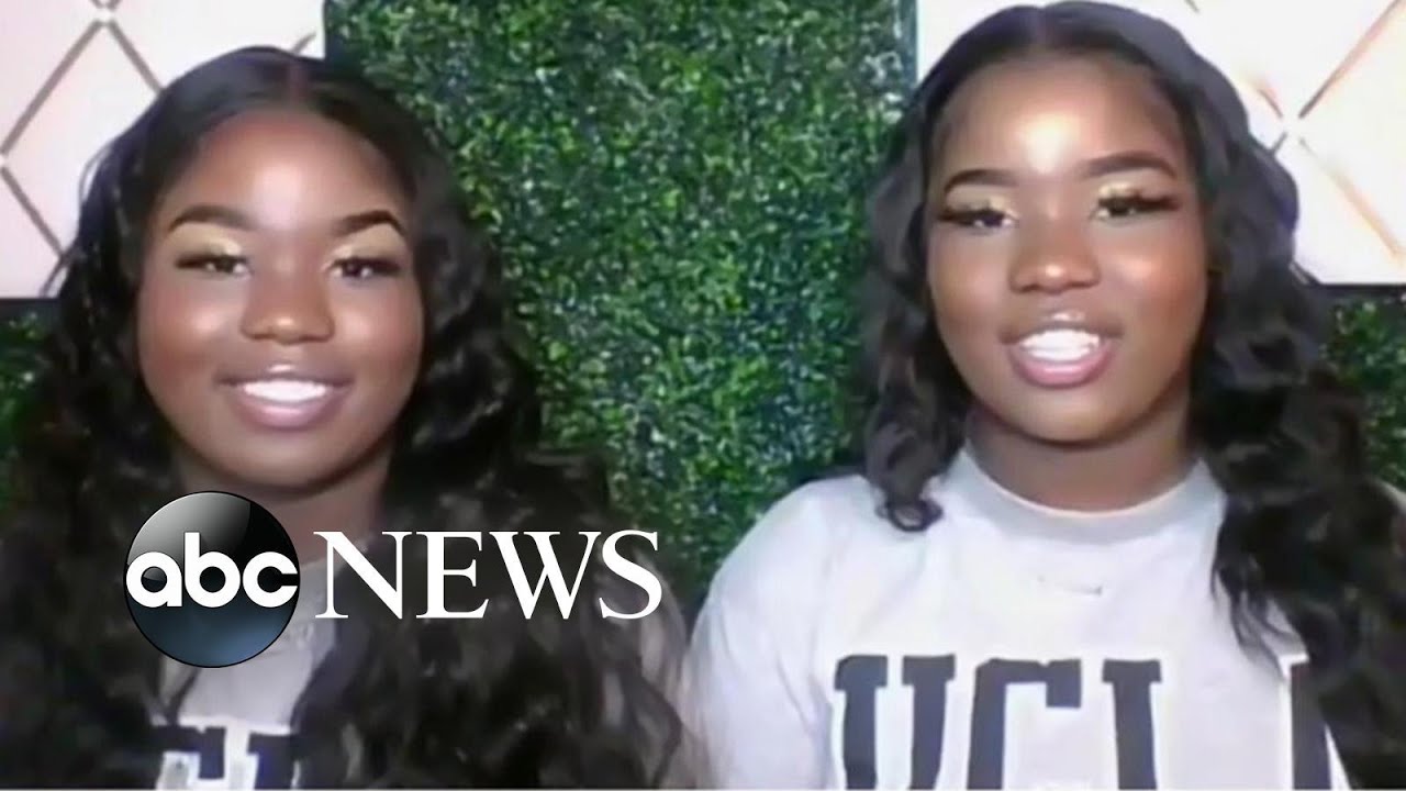 Identical twins speak out after being awarded more than  million in scholarships