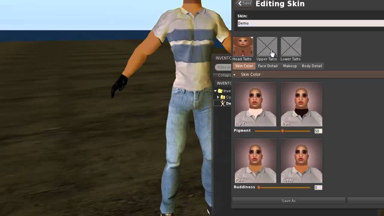 How to make Second Life skins from UUID's with DarkStorm & Singula...