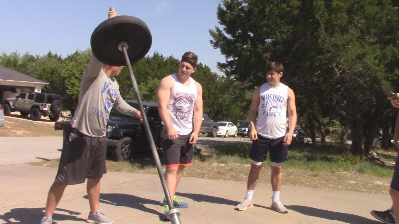 Scott York Fitness l Off Season High School Football Strength Training  Landmine, Squats, Rogue Sled