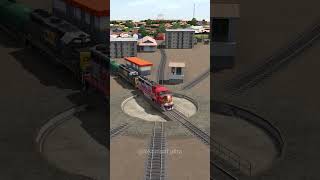 Kereta Api Cepat Amerika Melintasi Persilangan 3 Kereta Api #train #automobile #railway #csx