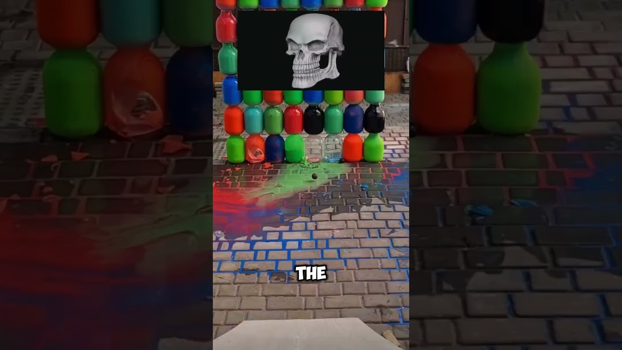 Balls Vs Bottles #shorts #memes #satisfying