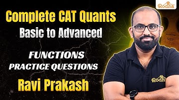 Advance Level Practice Questions of Algebra I  Functions Tough I Quantitative Aptitude for CAT 2024