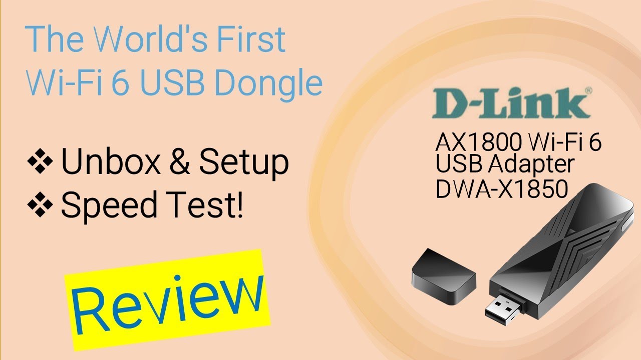 D-Link DWA X1850 AX1800 Wi Fi 6 USB Adapter : Unbox Setup & Speed