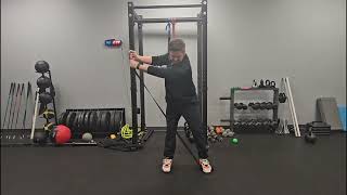Band Resisted Takeaway (Golf Swing)