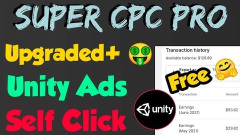 Earn $20 per day with unity ads | unity ads self earning tricks unity self earning app Super CPC PRO