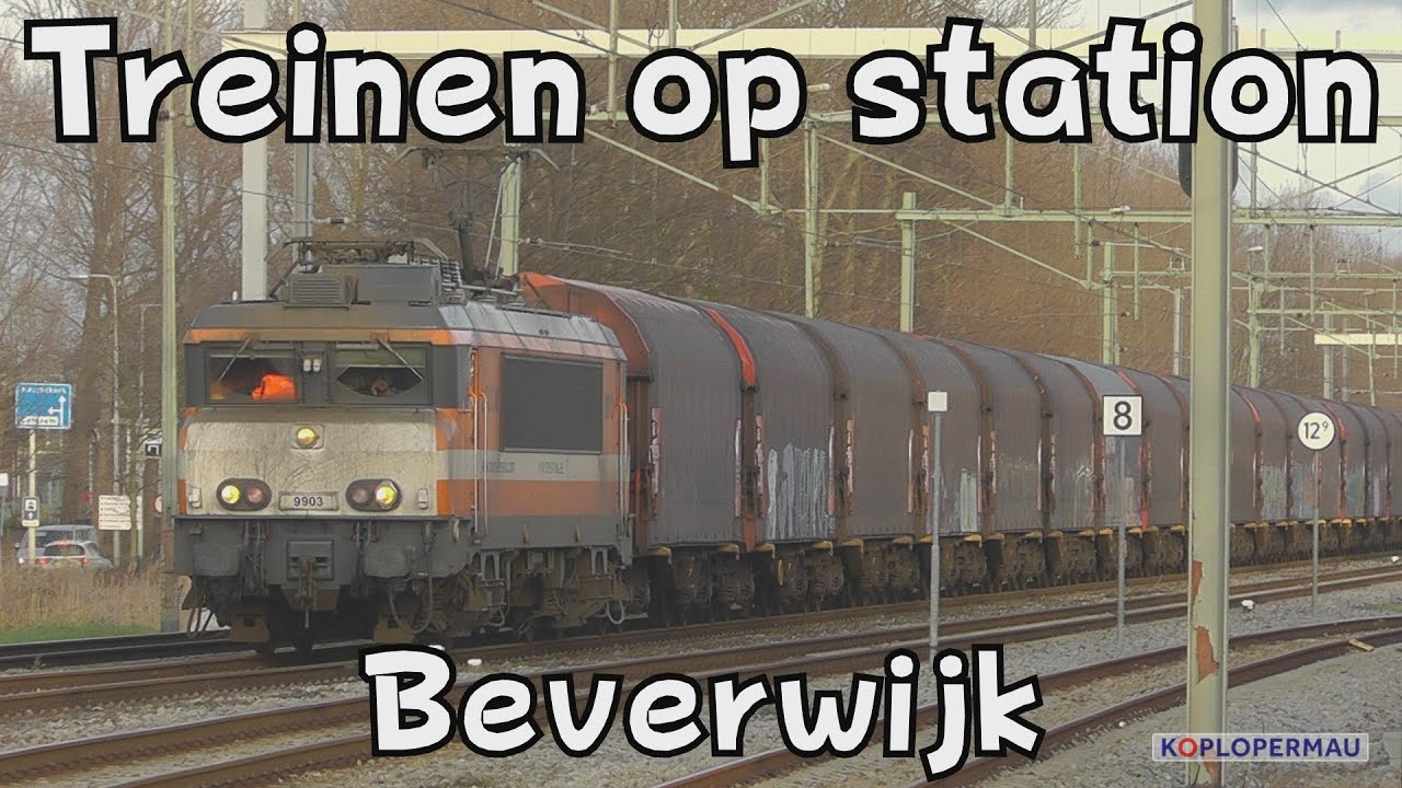 Treinen op station Beverwijk