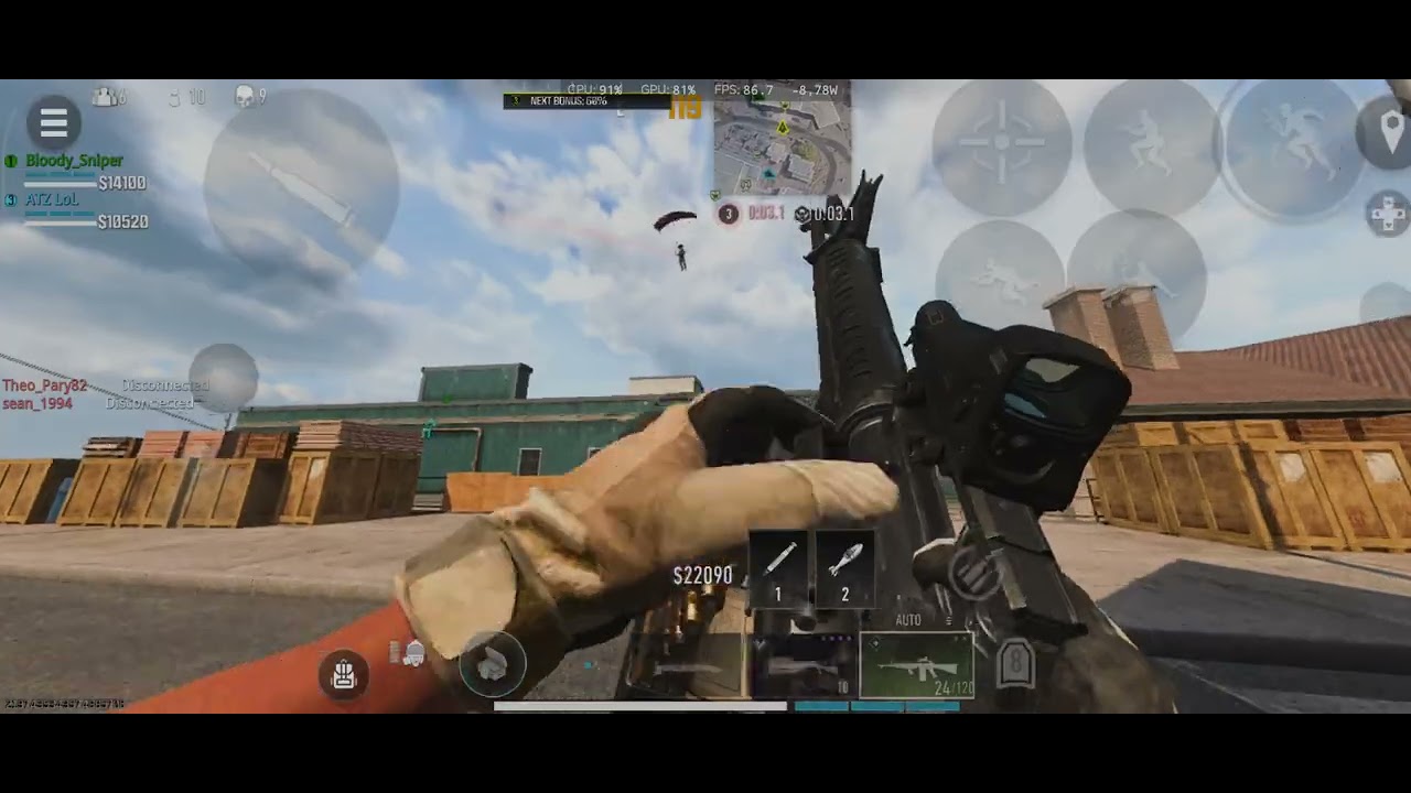 Warzone Mobile Redmi K60 / Poco F5 Pro fps meter