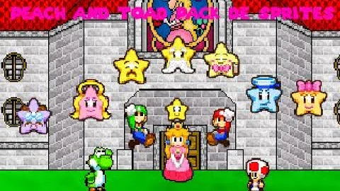 Peach and Toad Pack de Sprites