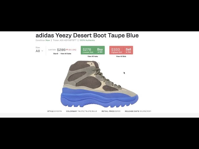 yeezy desert boot resale