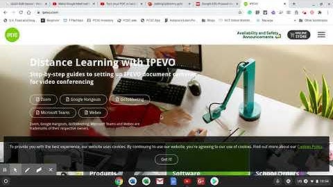 Using a Document Camera with Loom, Google Meet, etc.