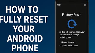 How to Fully Reset Your Android Phone | Factory Reset Step-by-Step Guide 2025
