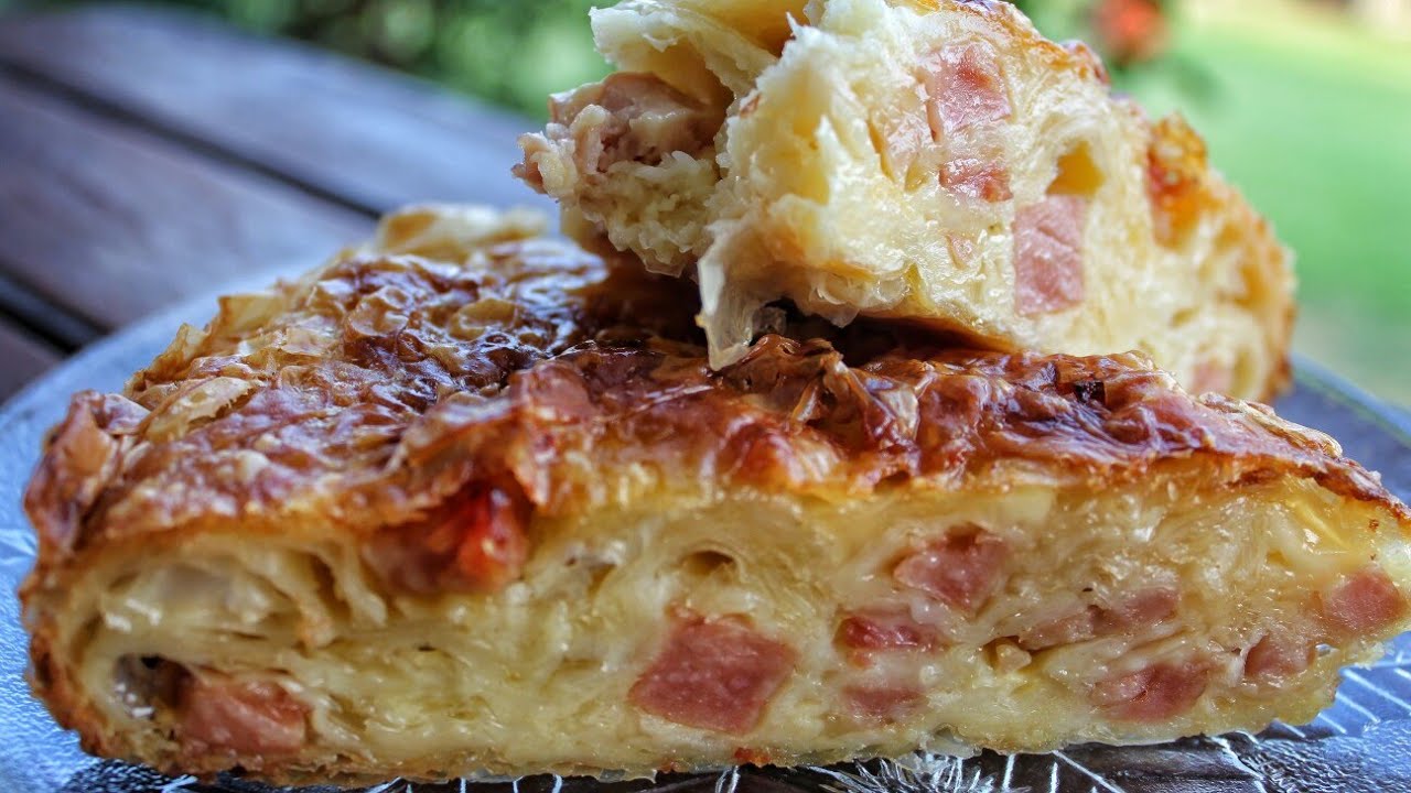 Η πιο τραγανή και εύκολη ζαμπονοκασερόπιτα - The best Ham & Cheese Pie