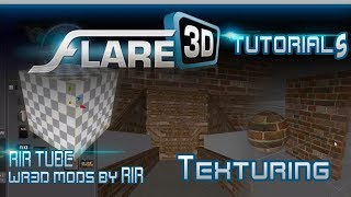 Flare3d Tutorial - Texturing || Editing Arenas || RIR TUBE