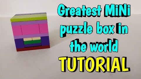 Greatest MiNi LEGO puzzle box in the world || Tutorial