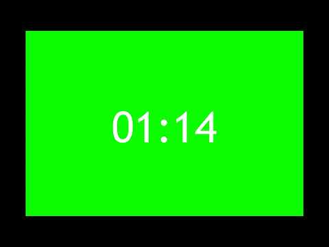 3 MINUTE Timer chromakey green screen hd 1080x720