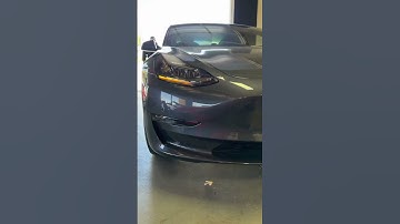 Aftermarket fog lamps for a 2023 Tesla Model 3, message us on IG for more info!