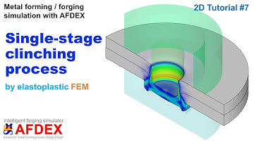 Clinching Process Simulation | Multibody Analysis | #AFDEX 2D