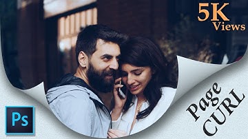 Page Curl Effect In Adobe Photoshop CC | Page Turn Effect Tutorial ❤