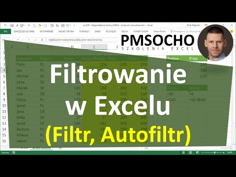 EXCEL - Filtrowanie (filtr, filtry)