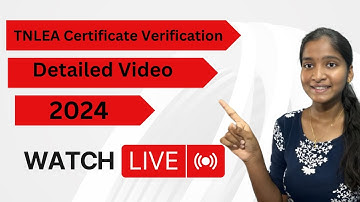TNLEA 2024 certificate verification explained in detailed video