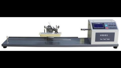 Haida Operation Video of HD W815 Yarn Twist Tester