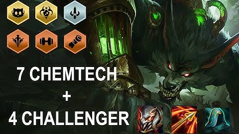 7 CHEMTECH + 4 CHALLENGER | TFT - Teamfight Tactics Hyper Roll | HyperFun