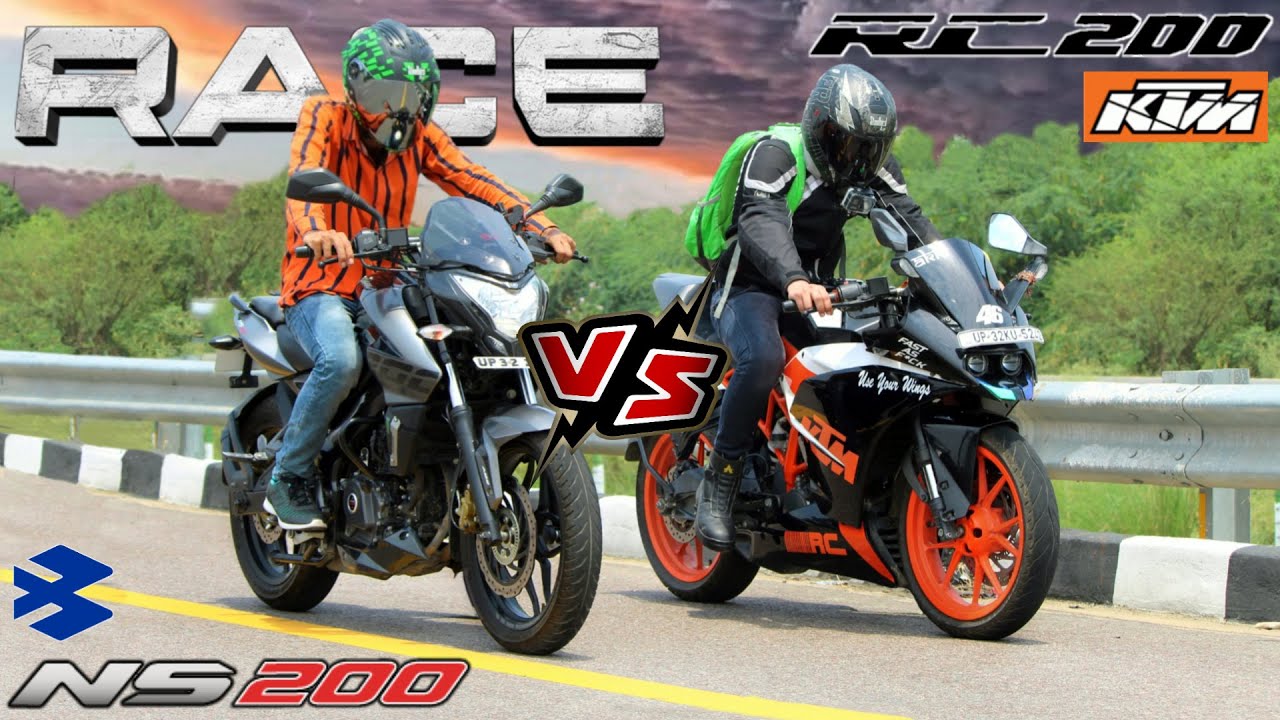 KTM RC 200 VS PULSAR NS 200 LONG RACE HIGHWAY TOP